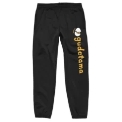 Gudetama Staying In Unisex Adult Black Sweatpants