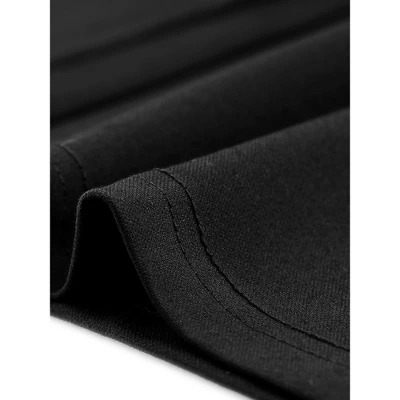 Agnes Orinda Women's Plus Size Bell Bottom Flare Leg Stretchy High Waist With Pockets Long Pants - Image 4