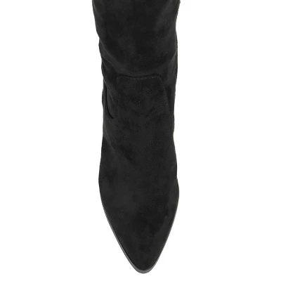 Journee Collection Womens Paras Tru Comfort Foam Stacked Heel Over The Knee Boots - Image 3