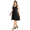 Sleeveless Midi Pocket Plus Size Dress