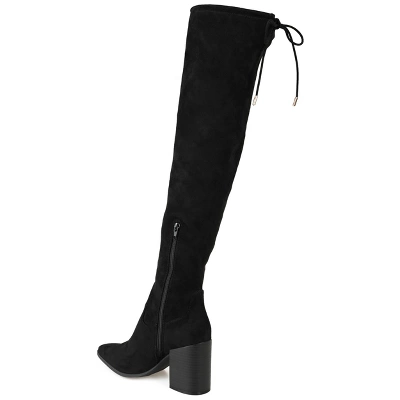 Journee Collection Womens Paras Tru Comfort Foam Stacked Heel Over The Knee Boots - Image 6