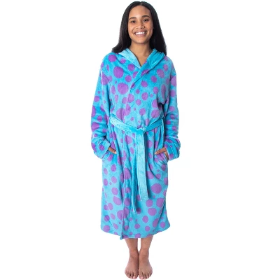 Disney Adult Monsters Inc Sulley Costume Fleece Plush Robe Bathrobe - Image 3