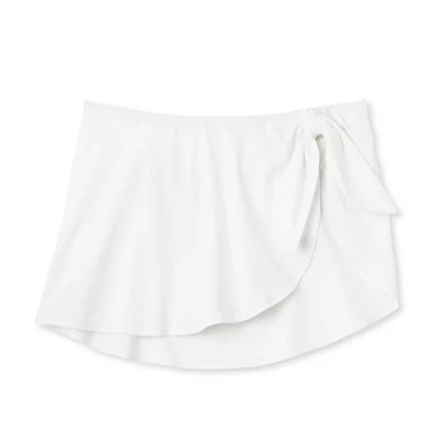 Women's Faux Sarong Skirtini Bikini Bottom - Shade & Shore™ White - Image 5