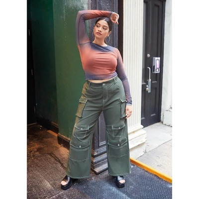 Rebdolls Women's Jaida Wide Leg Cargo Pants - Image 4