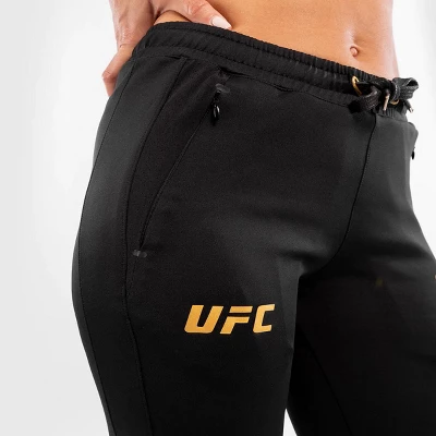 Venum Women's UFC Authentic Fight Night Walkout Sweatpants - Black/Gold
