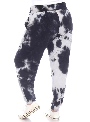 Women's Plus Size Tie Dye Harem Pants - White Mark - Image 2