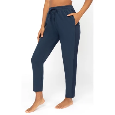 90 Degree By Reflex Womens Lightstreme Track Pant With Seersucker Side Paneling And Side Pockets - Image 7