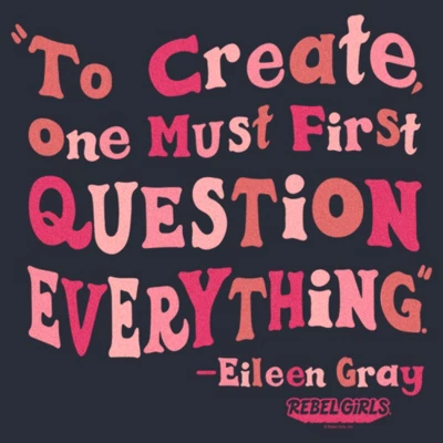 Junior's Rebel Girls Eileen Gray Quote Festival Muscle Tee