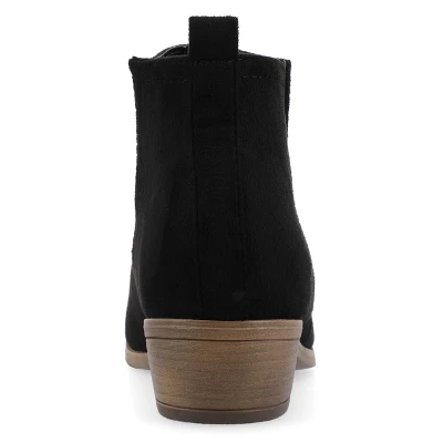 Journee Collection Womens Rimi Pull On Stacked Heel Booties - Image 2