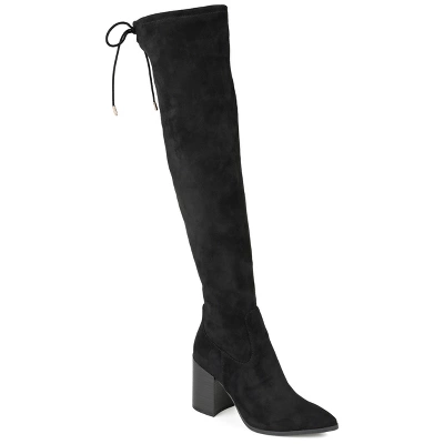 Journee Collection Womens Paras Tru Comfort Foam Stacked Heel Over The Knee Boots - Image 9