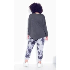 Women's Plus Size Tie Dye Jogger - Lavender Tie Dye | ZIM & ZOE