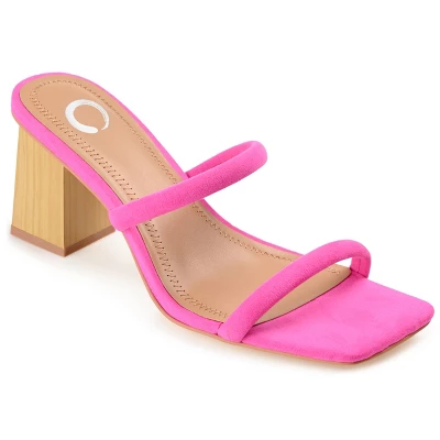 Journee Collection Womens Henrietta Tru Comfort Foam Open Square Toe Block Heel Sandals - Image 10