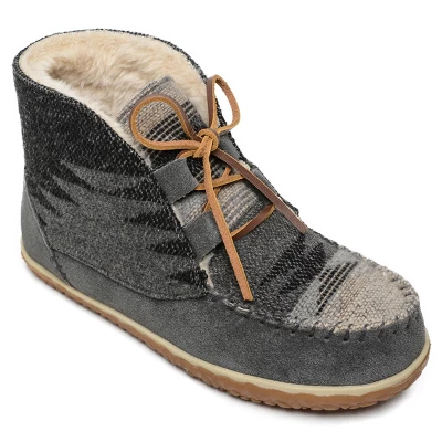 Minnetonka Women's Torrey Laceup Bootie Slippers - Image 7