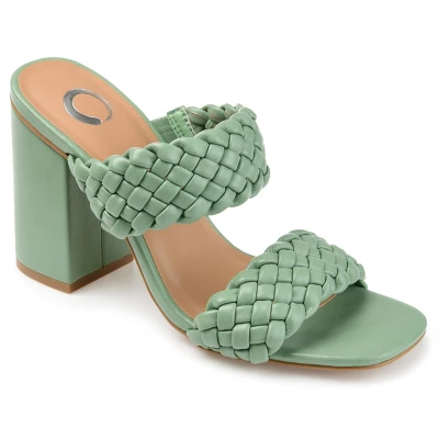 Journee Collection Womens Melissa Open Toe High Block Heel Pumps - Image 11