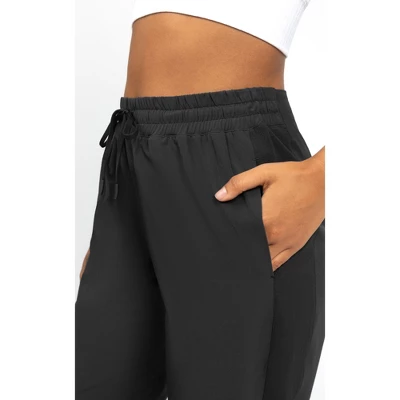 90 Degree By Reflex Womens Lightstreme Track Pant With Seersucker Side Paneling And Side Pockets - Image 4