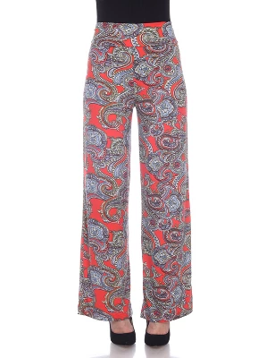 Women's Paisley Printed Palazzo Pants - White Mark - Image 10