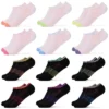 Gallery Seven Women's No-Show Sports Socks 12 Pack - Neon Onyx, Size: 9-11