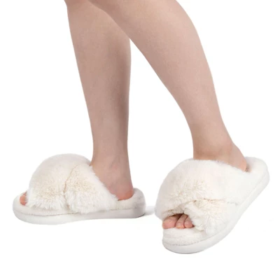 RockDove Women's Maeve Cross-Band Platform Slide Slipper - Image 7