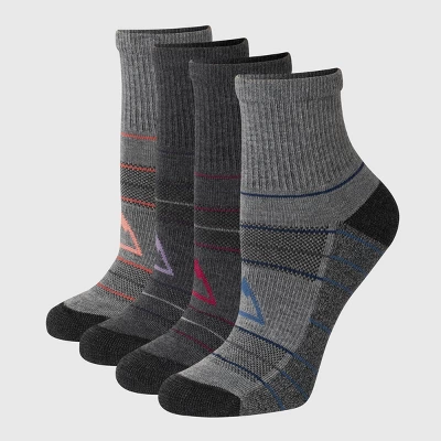 Hanes Explorer Downtown Streets 4pk Mid Crew Socks - Blue Striped 5-9 - Image 2