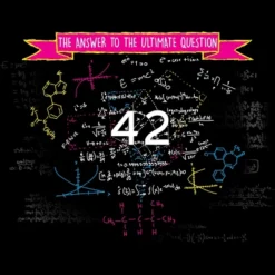 Women's Design By Humans The Answer To The Ultimate Question 42 By Bomdesignz Racerback Tank Top