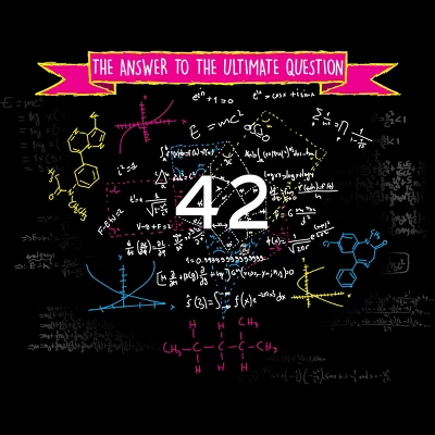 Women's Design By Humans The Answer To The Ultimate Question 42 By Bomdesignz Racerback Tank Top