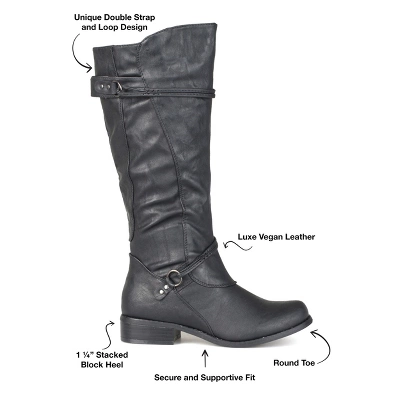 Journee Collection Wide Calf Women's Harley Boot - Image 7