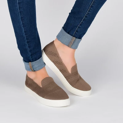 Journee Collection Womens Meika Tru Comfort Foam Round Toe Slip On Sneakers - Image 7