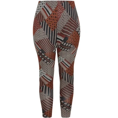 Women's Plus Size Geo Pant - Spice | AVENUE - Image 3