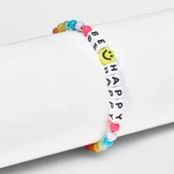 Little Words Project Be Happy Beaded Bracelet