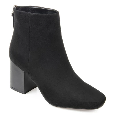 Journee Collection Womens Audrina Tru Comfort Foam Back Heel Zip Stacked Heel Booties - Image 9