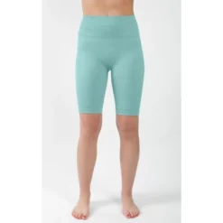 90 Degree By Reflex High Waist Ribbed 9" Biker Short