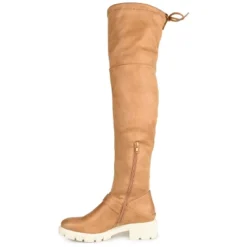 Journee Collection Womens Salisa Tru Comfort Foam Extra Wide Calf Block Heel Over The Knee Boots