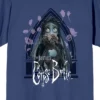 Corpse Bride Emily Roses And Altar Crew Neck Short Sleeve Navy Women's T-shirt