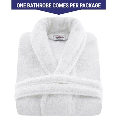 American Soft Linen Warm Fleece Bathrobe, Mens And Womens Adult Robes For Your Bathroom, Shawl Collar Robes - Image 3
