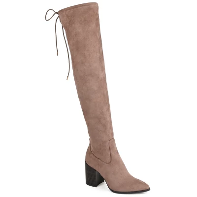 Journee Collection Womens Paras Tru Comfort Foam Stacked Heel Over The Knee Boots - Image 12