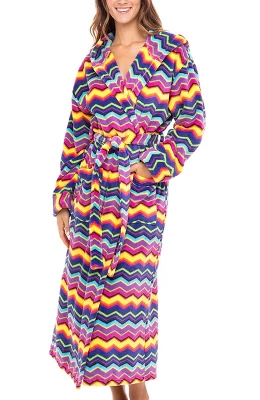 Women's Classic Winter Robe, Hooded Cozy Plush Fleece Bathrobe - Image 14