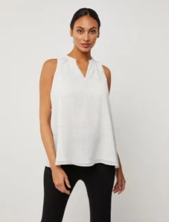Pleated Sleeveless Maternity Blouse | A Pea In The Pod