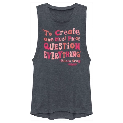 Junior's Rebel Girls Eileen Gray Quote Festival Muscle Tee - Image 3