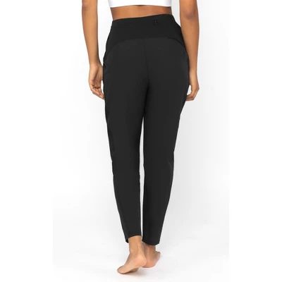 90 Degree By Reflex Womens Lightstreme Track Pant With Seersucker Side Paneling And Side Pockets - Image 3