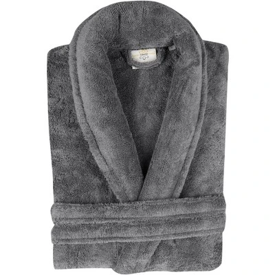 Classic Turkish Towels Unisex Shawl Collar Terry Cloth Robe - Image 12