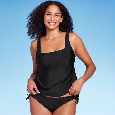 Women's Hidden Underwire Square Neck Tankini Top - Kona Sol™ - Image 5