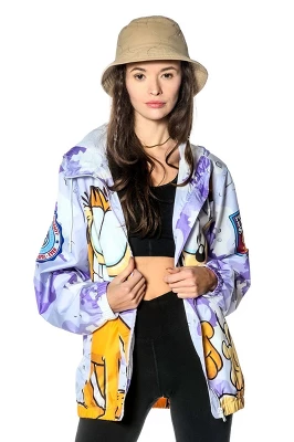 Members Only Women's Garfield Camo Windbreaker Jacket - Image 5