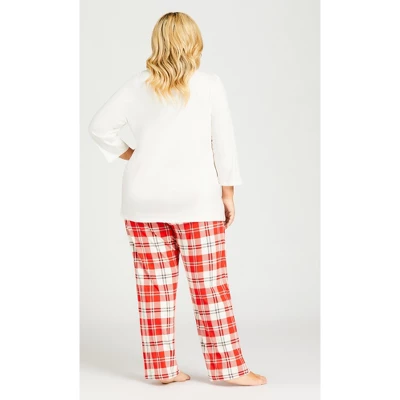 Women's Plus Size Robin Sleep Top - Cream | AVENUE - Image 3