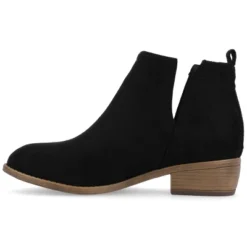 Journee Collection Womens Rimi Pull On Stacked Heel Booties