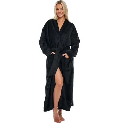 Women's Classic Winter Robe, Hooded Cozy Plush Fleece Bathrobe - Image 6