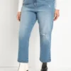 ELOQUII Women’s Plus Size Classic Fit Stretch Denim Mom Jean