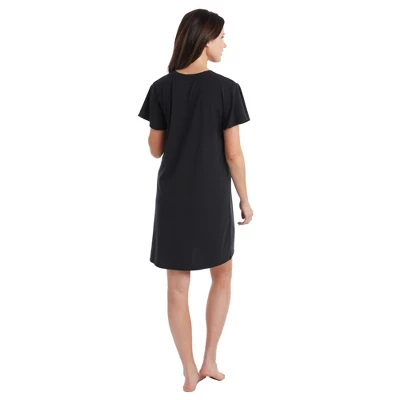 Softies - Brie - 36" Flutter Cap Sleeve Sleep Shirt - Image 2