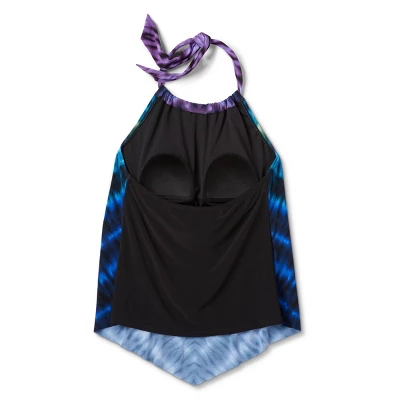 Women's UPF 50 High Neck Angled Tankini Top - Aqua Green® - Image 5